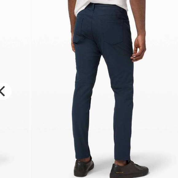 Lululemon ABC Pant Slim *Warpstreme. 30" inseam. Blue "True navy". Size 31. - Picture 2 of 14